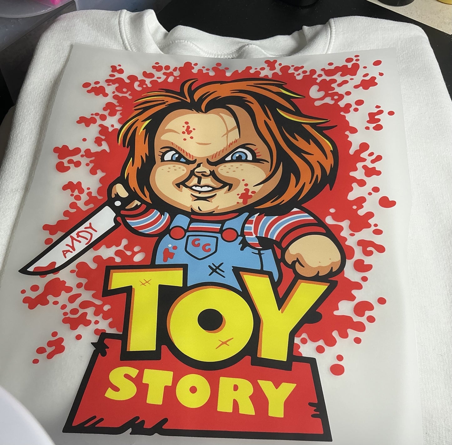 ANDY TOY STORY #0116 (HALLOWEEN) (CHARACTERS) GREAT FOR OVERSIZED TSHIRTS