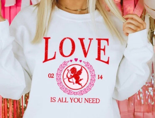 LOVE IS ALL YOU NEED GLITTER PRINT #0087 (VALENTINE)