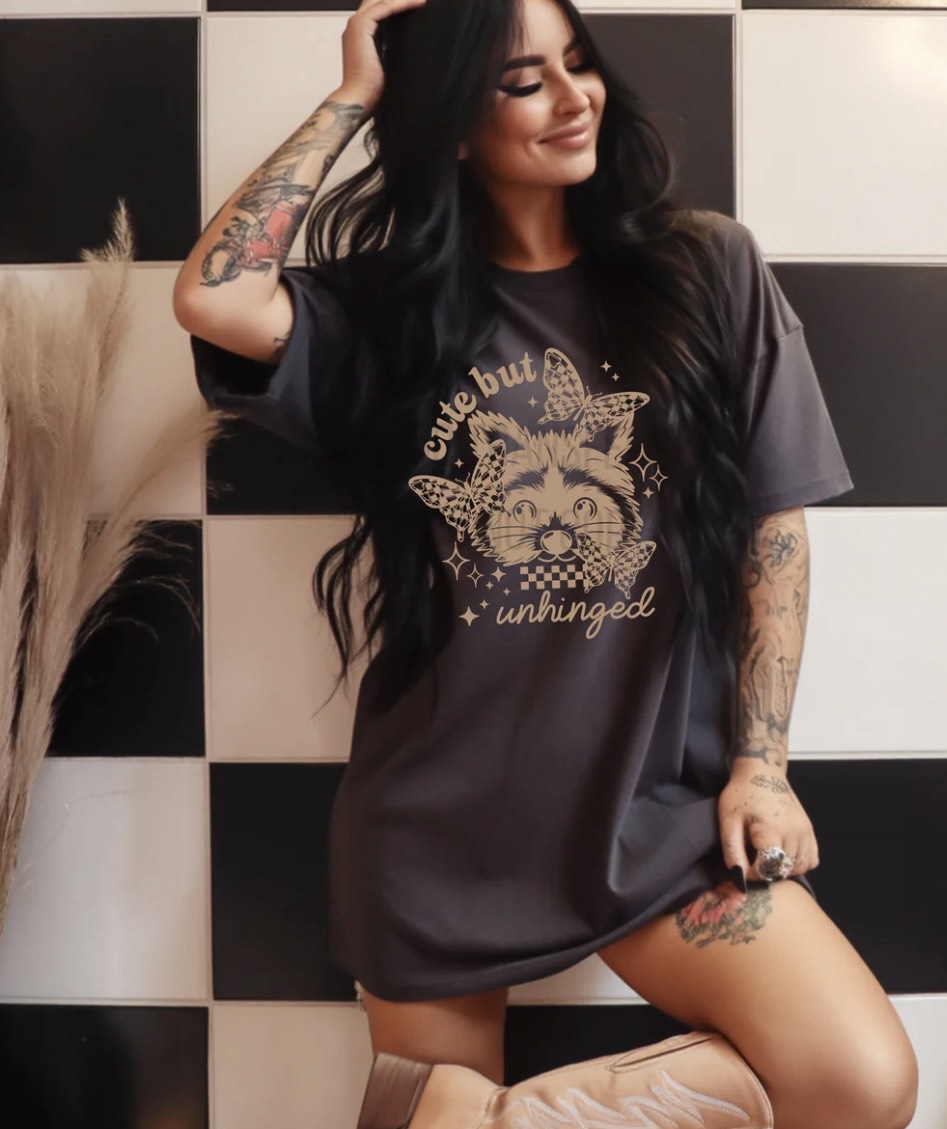 CUTE BUT UNHINGED SINGLE COLOR TAN INK #0048 (ALL SEASON ) (RETRO)