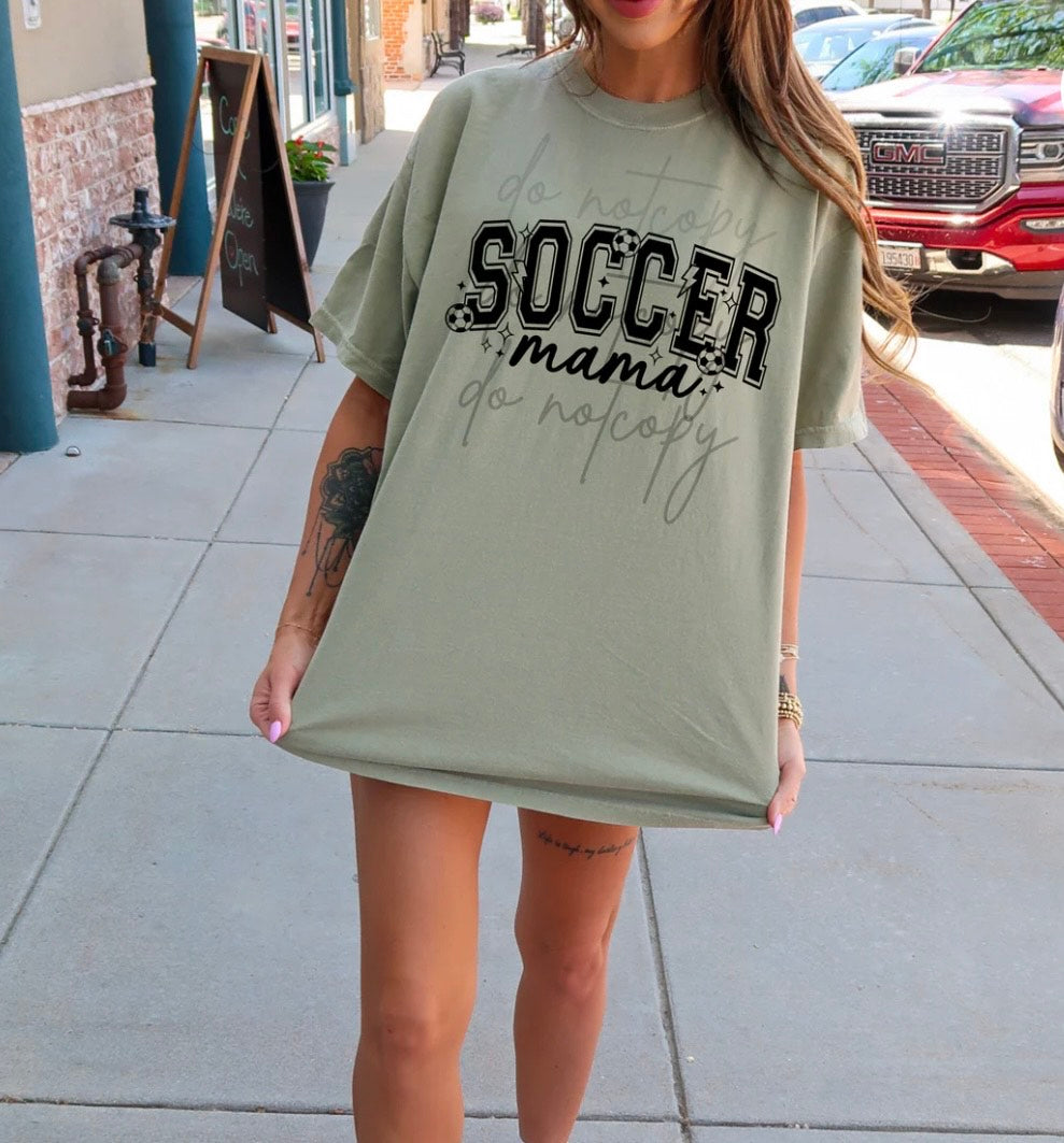 SOCCER MAMA SINGLE COLOR BLACK INK #0046 (ALL SEASON) (SPORTS) (MAMA)