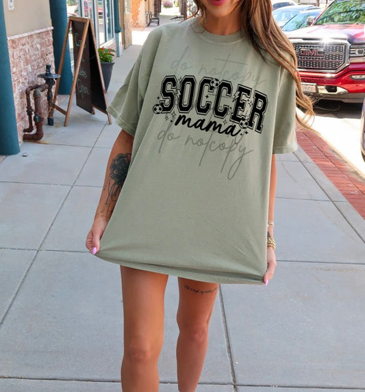 SOCCER MAMA SINGLE COLOR BLACK INK #0046 (ALL SEASON) (SPORTS) (MAMA)