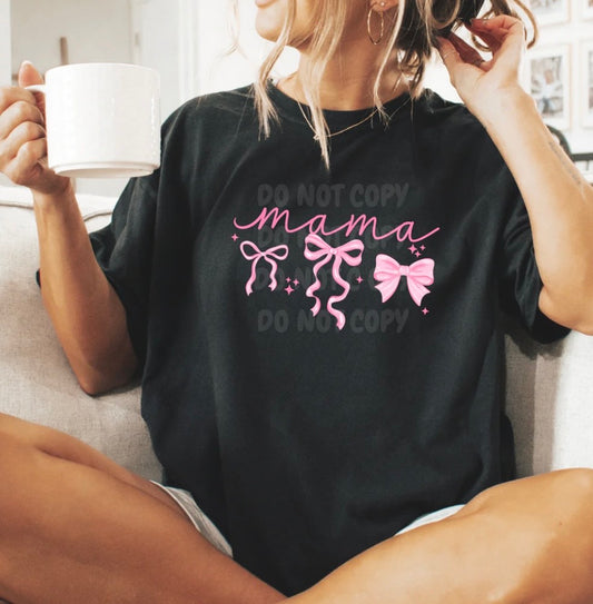 MAMA PINK BOWS #0026 (VALENTINES) (MAMA) (ALL SEASON)