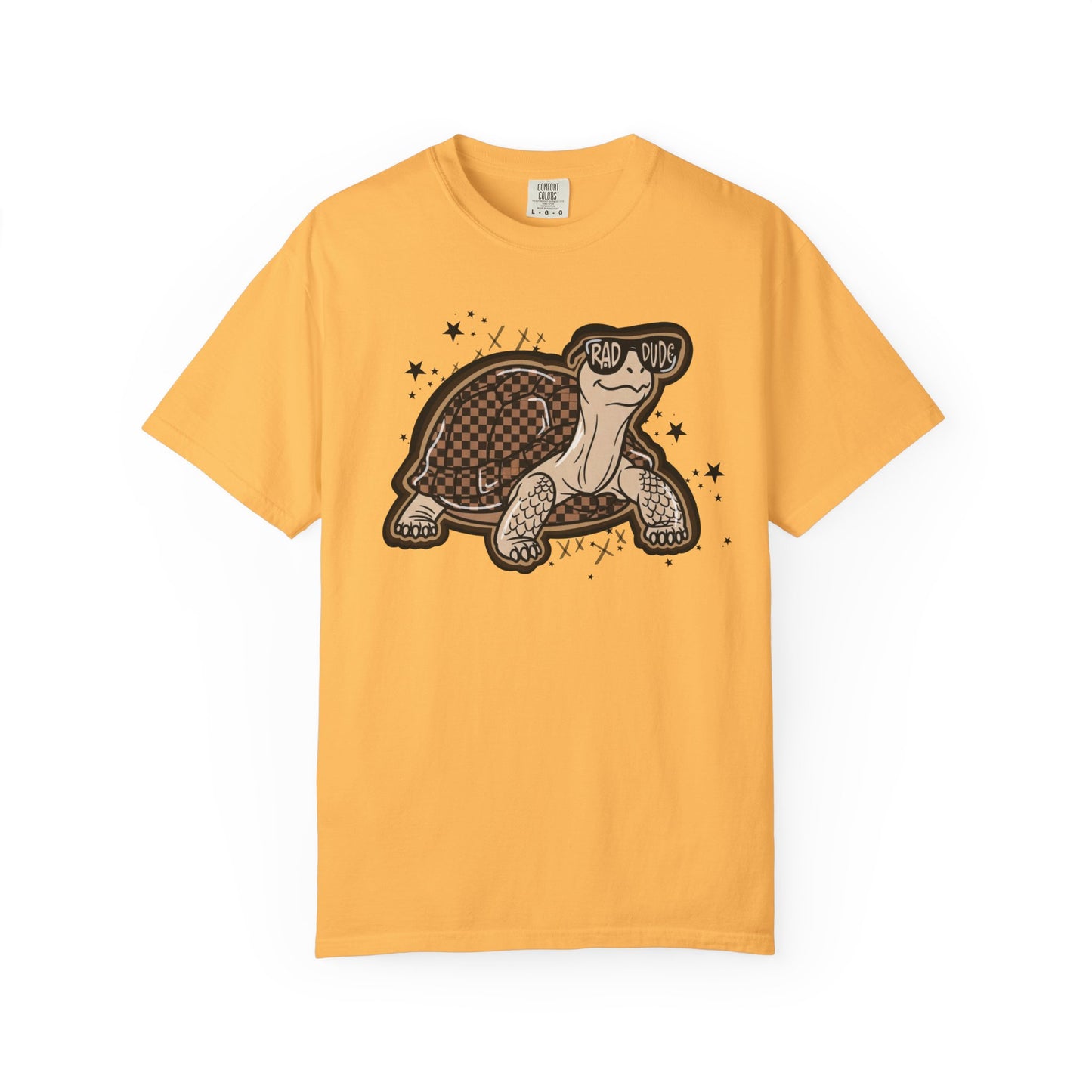 Turtle Graphic T-Shirt — Cute Smiling Turtle Illustration Tee