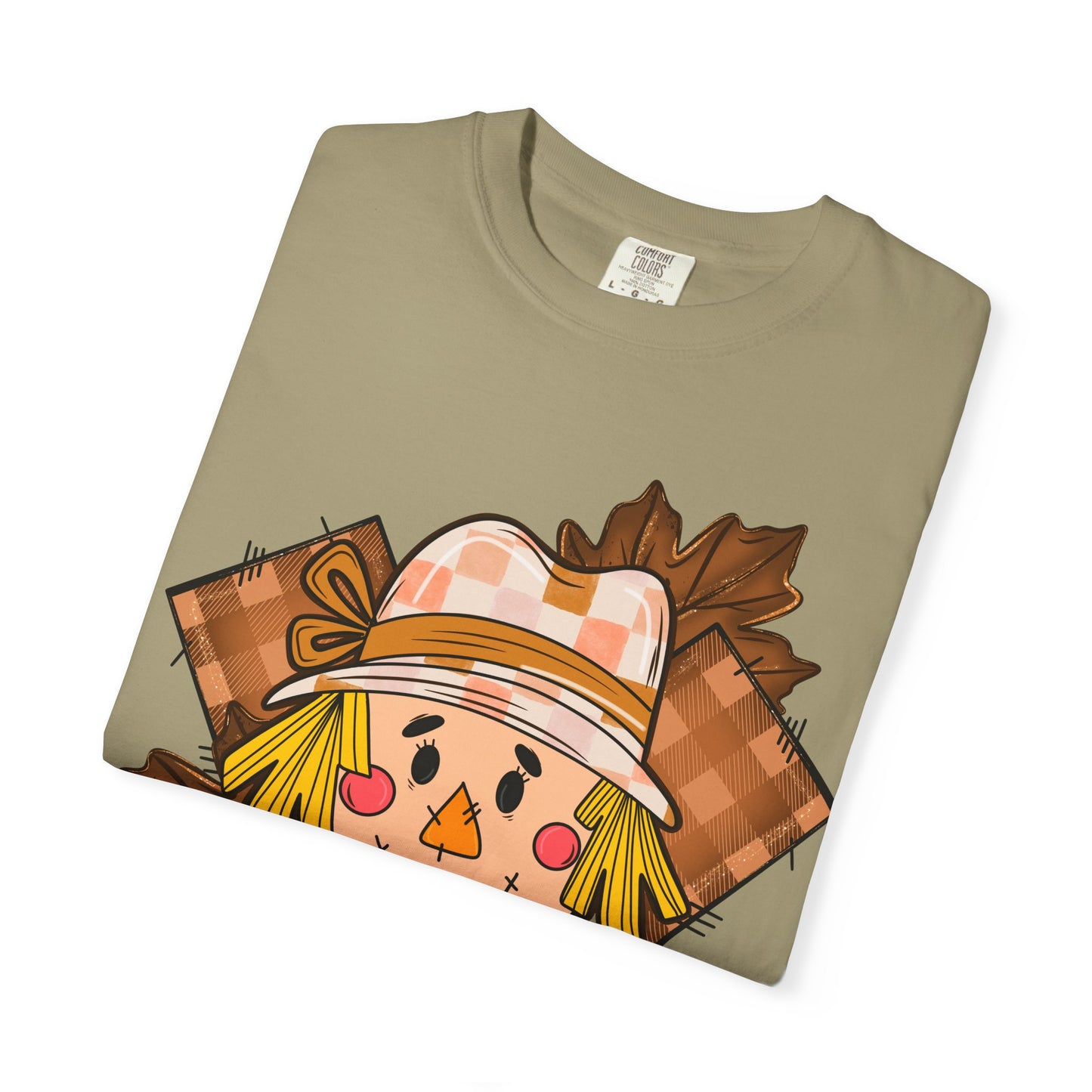 Scarecrow Smiles T‑Shirt — Cute Autumn Harvest Graphic Tee