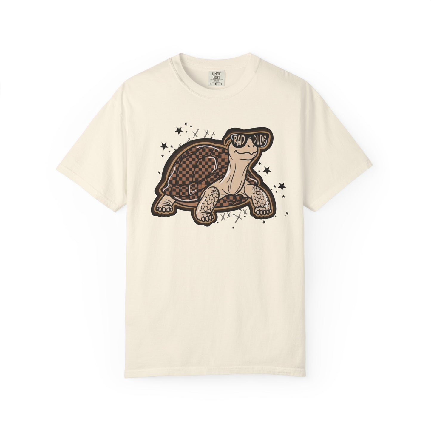 Turtle Graphic T-Shirt — Cute Smiling Turtle Illustration Tee
