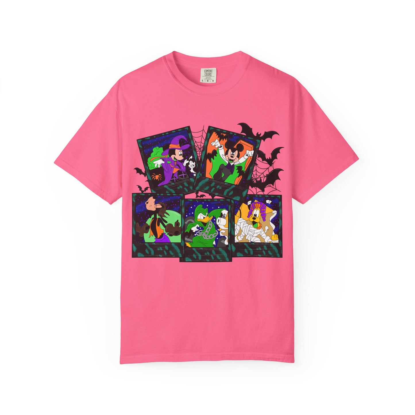Halloween Cartoon Monsters T-Shirt — Cute Spooky Witch, Vampire & Ghost Tee