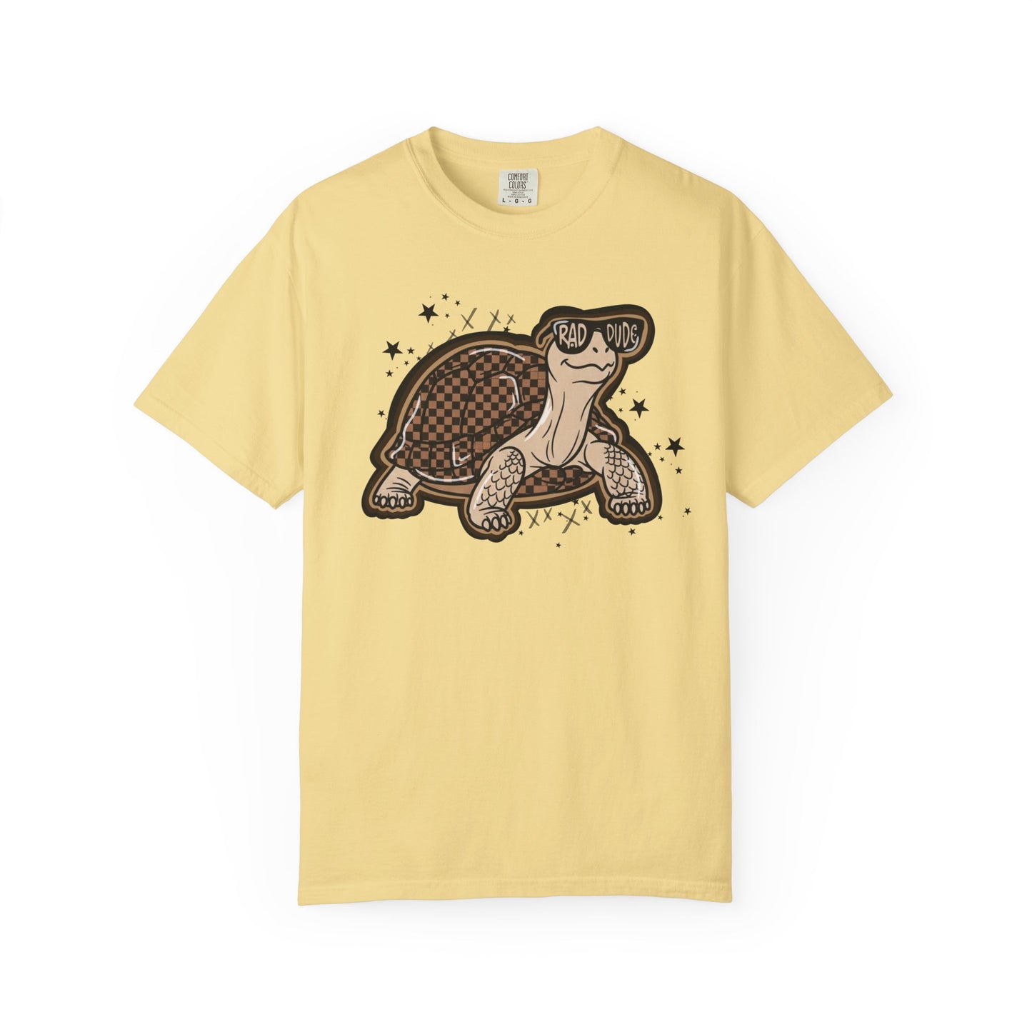 Turtle Graphic T-Shirt — Cute Smiling Turtle Illustration Tee