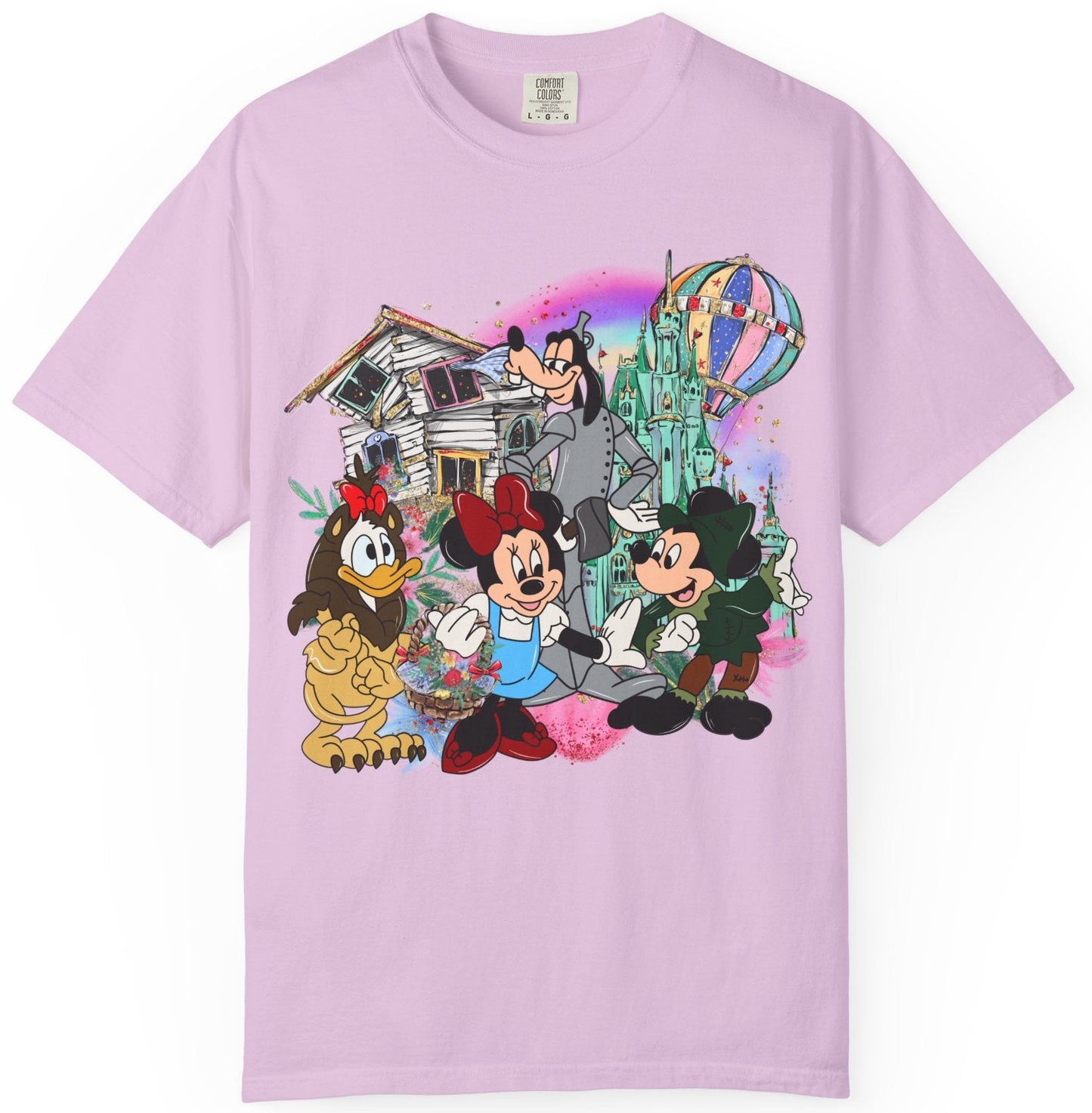 Disney Retro Gang Tee — Mickey & Minnie Vintage Park Art T-Shirt