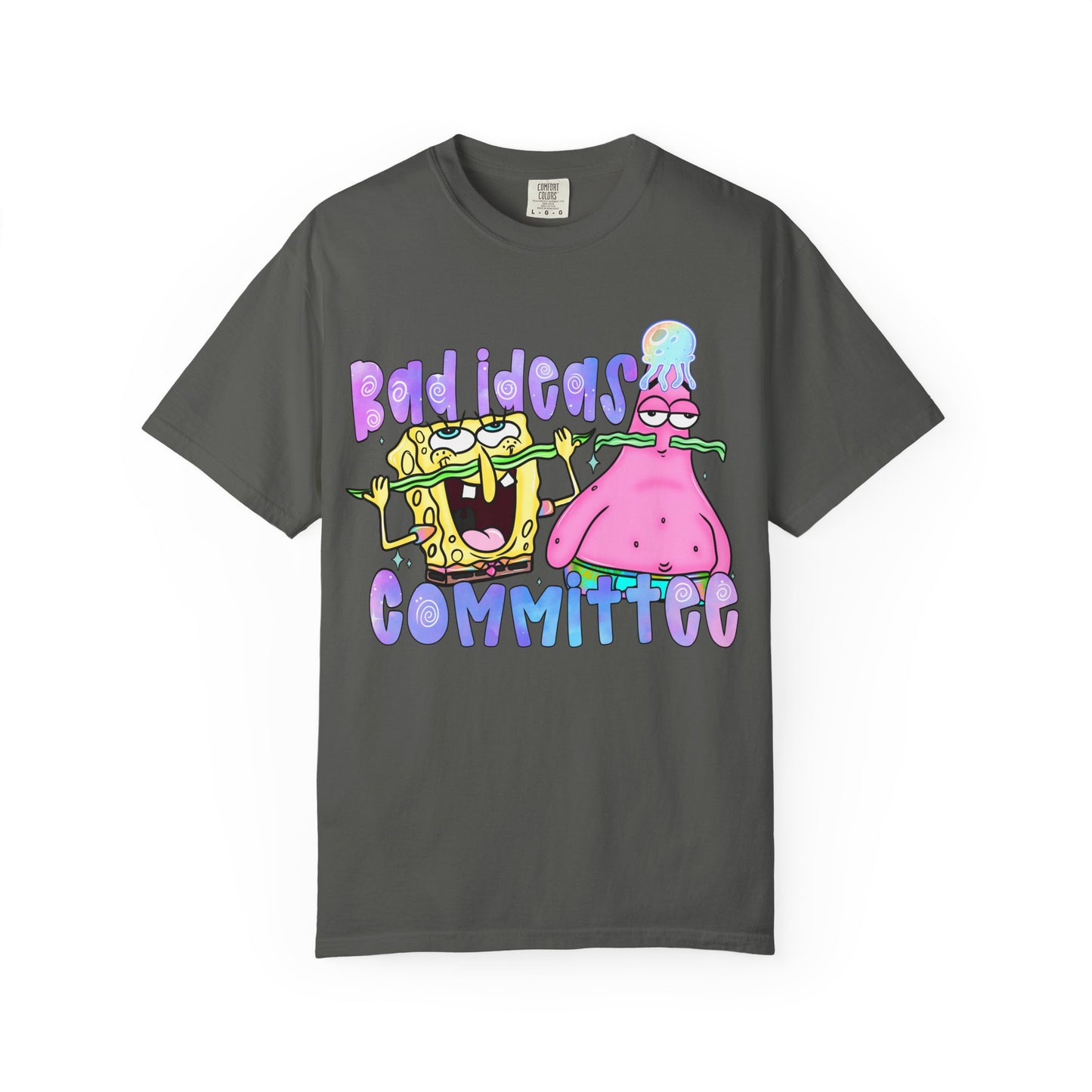 Bad Ideas Committee T-Shirt — Funny Sponge & Patrick Graphic Tee