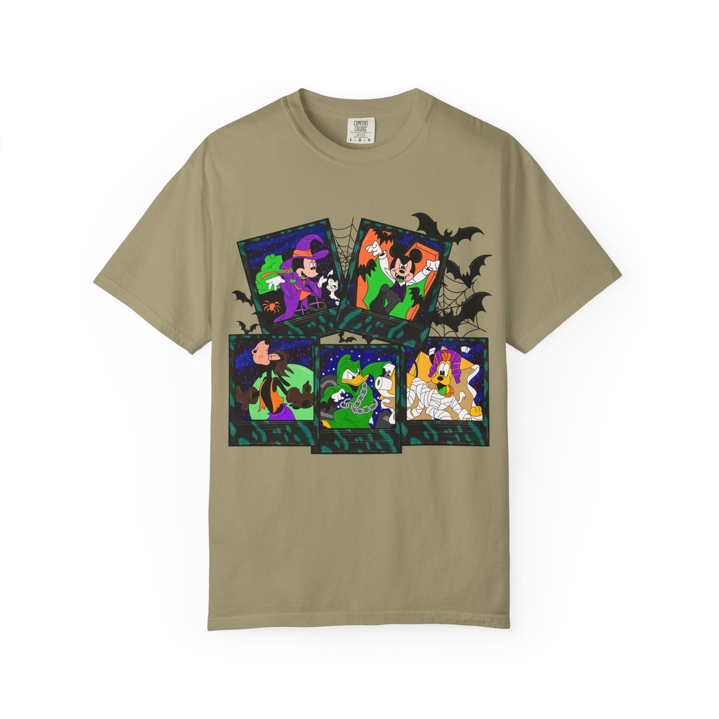 Halloween Cartoon Monsters T-Shirt — Cute Spooky Witch, Vampire & Ghost Tee