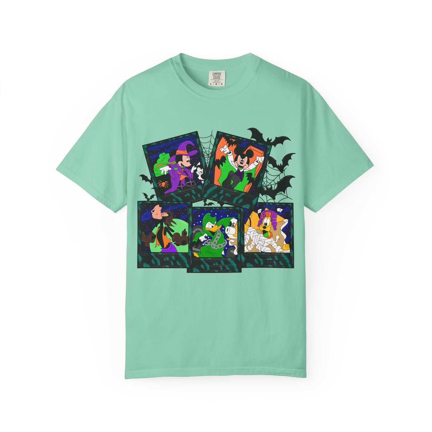 Halloween Cartoon Monsters T-Shirt — Cute Spooky Witch, Vampire & Ghost Tee