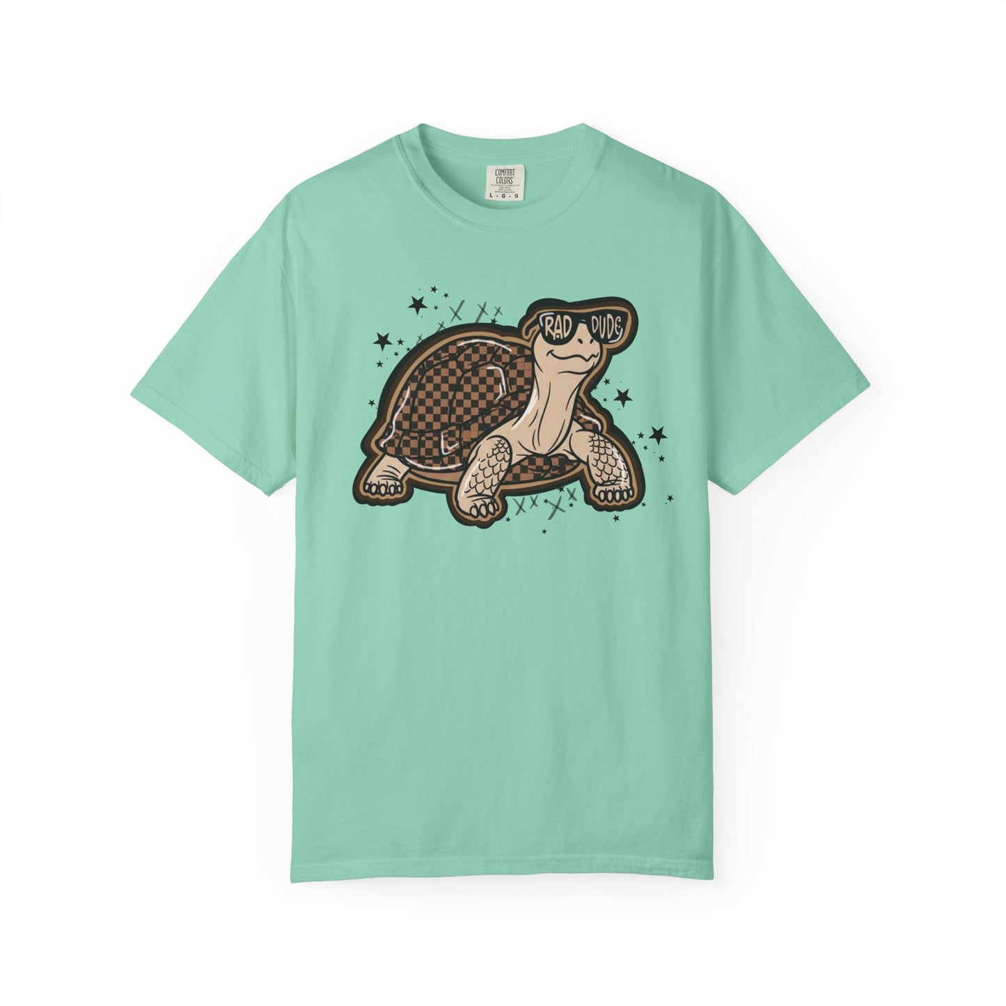 Turtle Graphic T-Shirt — Cute Smiling Turtle Illustration Tee