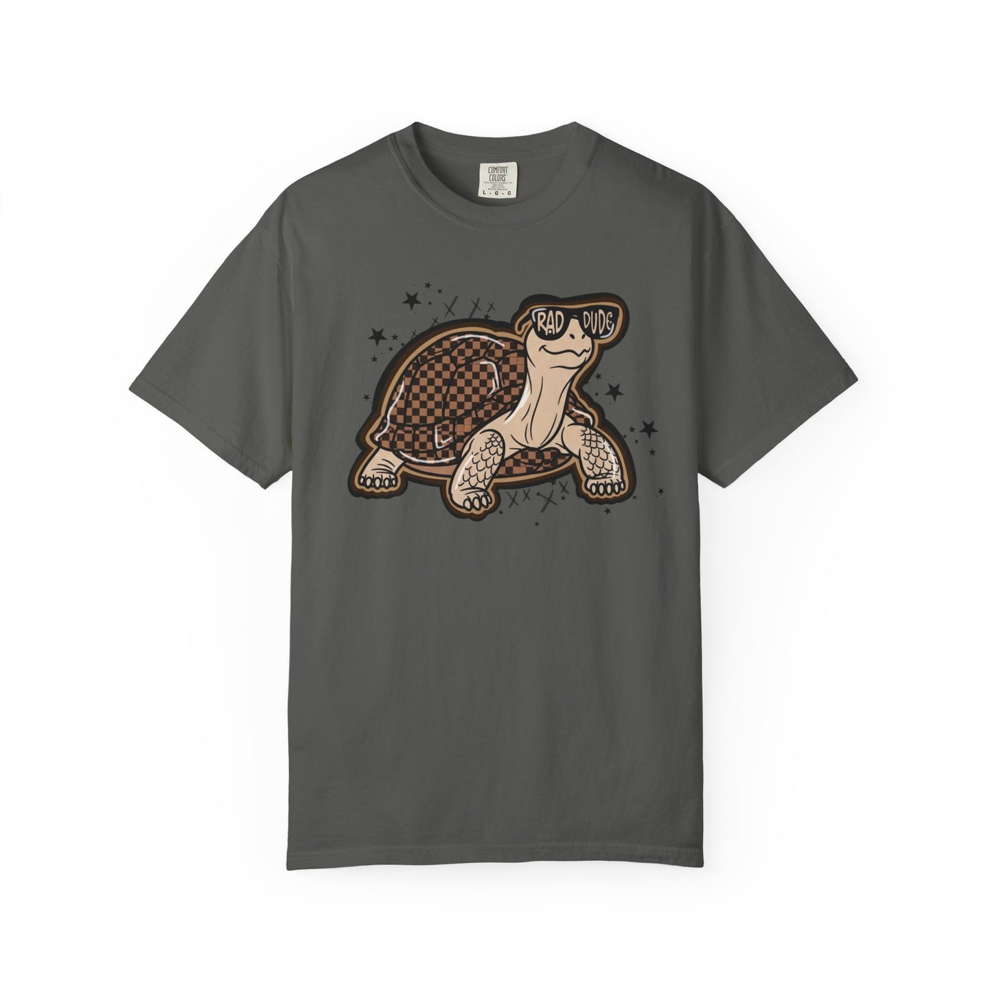Turtle Graphic T-Shirt — Cute Smiling Turtle Illustration Tee