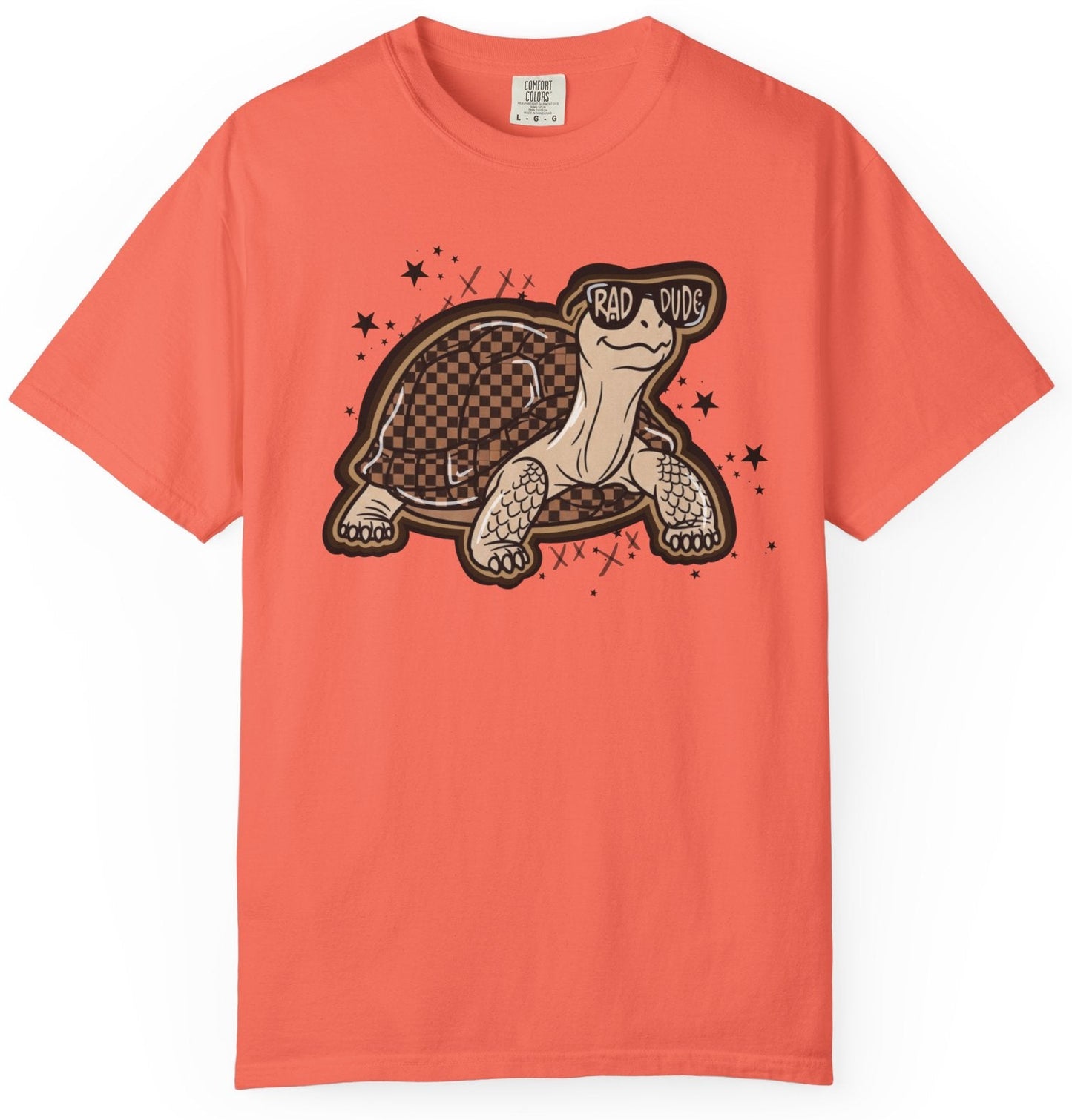 Turtle Graphic T-Shirt — Cute Smiling Turtle Illustration Tee