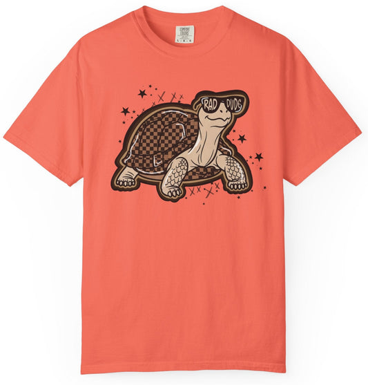 Turtle Graphic T-Shirt — Cute Smiling Turtle Illustration Tee