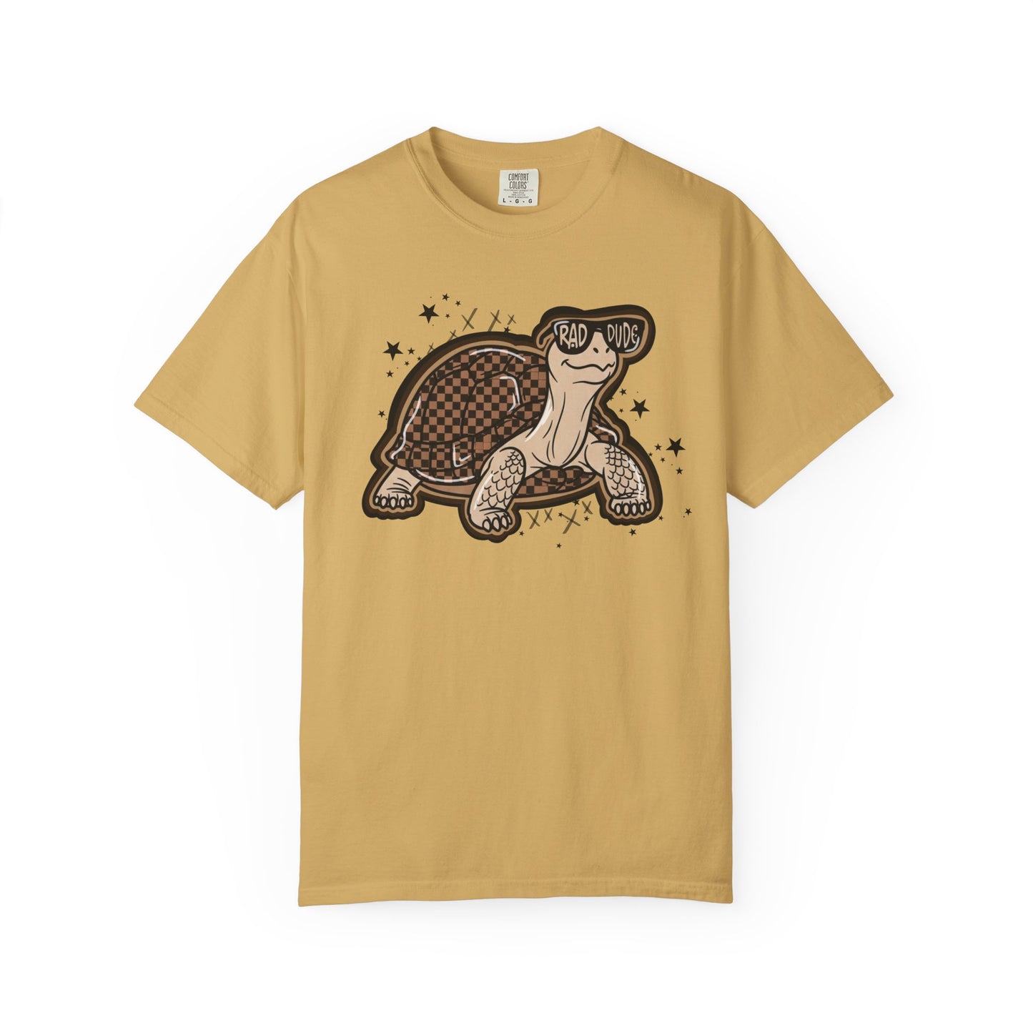 Turtle Graphic T-Shirt — Cute Smiling Turtle Illustration Tee