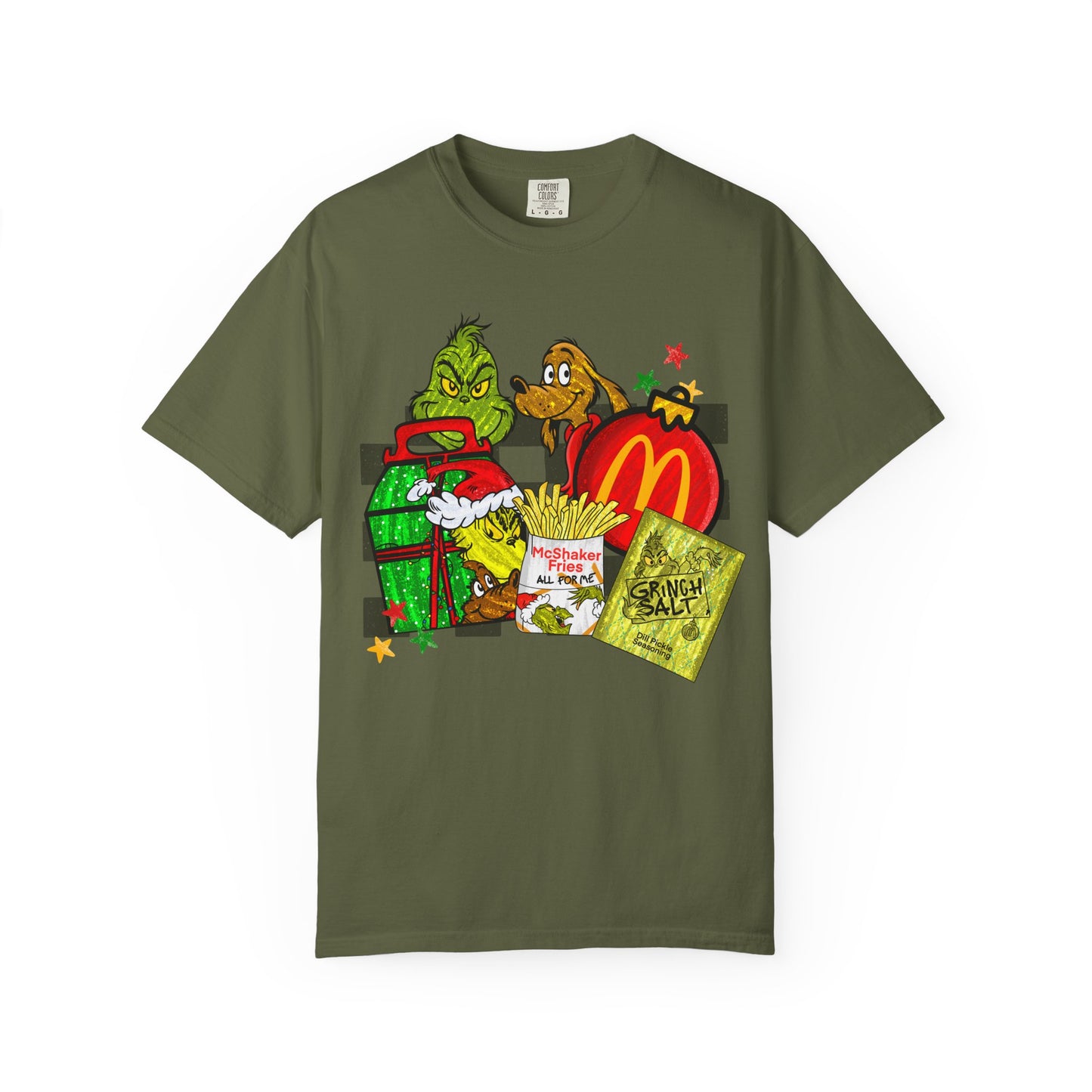 T-Shirt — Grinch Holiday Fast-Food Mashup Graphic Tee