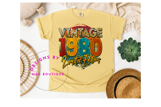 VINTAGE 1980 DTF OR SUBLIMATION PRINT #412