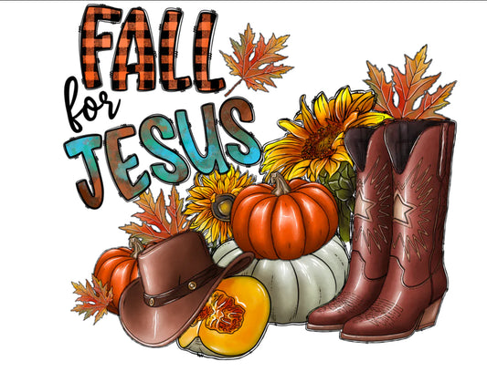 Fall for Jesus DTF Print #285