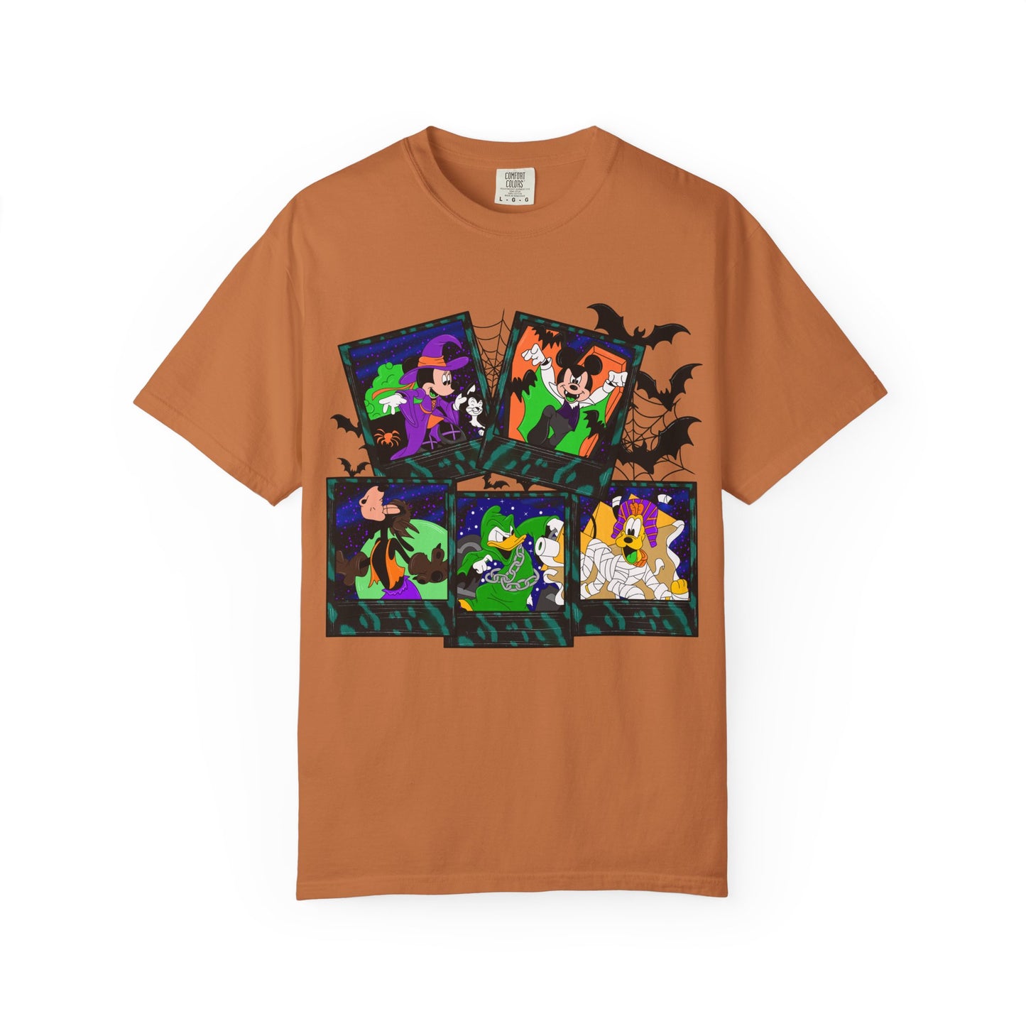 Halloween Cartoon Monsters T-Shirt — Cute Spooky Witch, Vampire & Ghost Tee