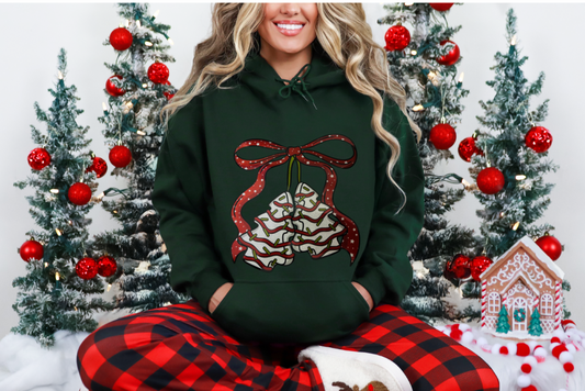 #1076 DEBBIE CHRISTMAS BOWS GLITTER