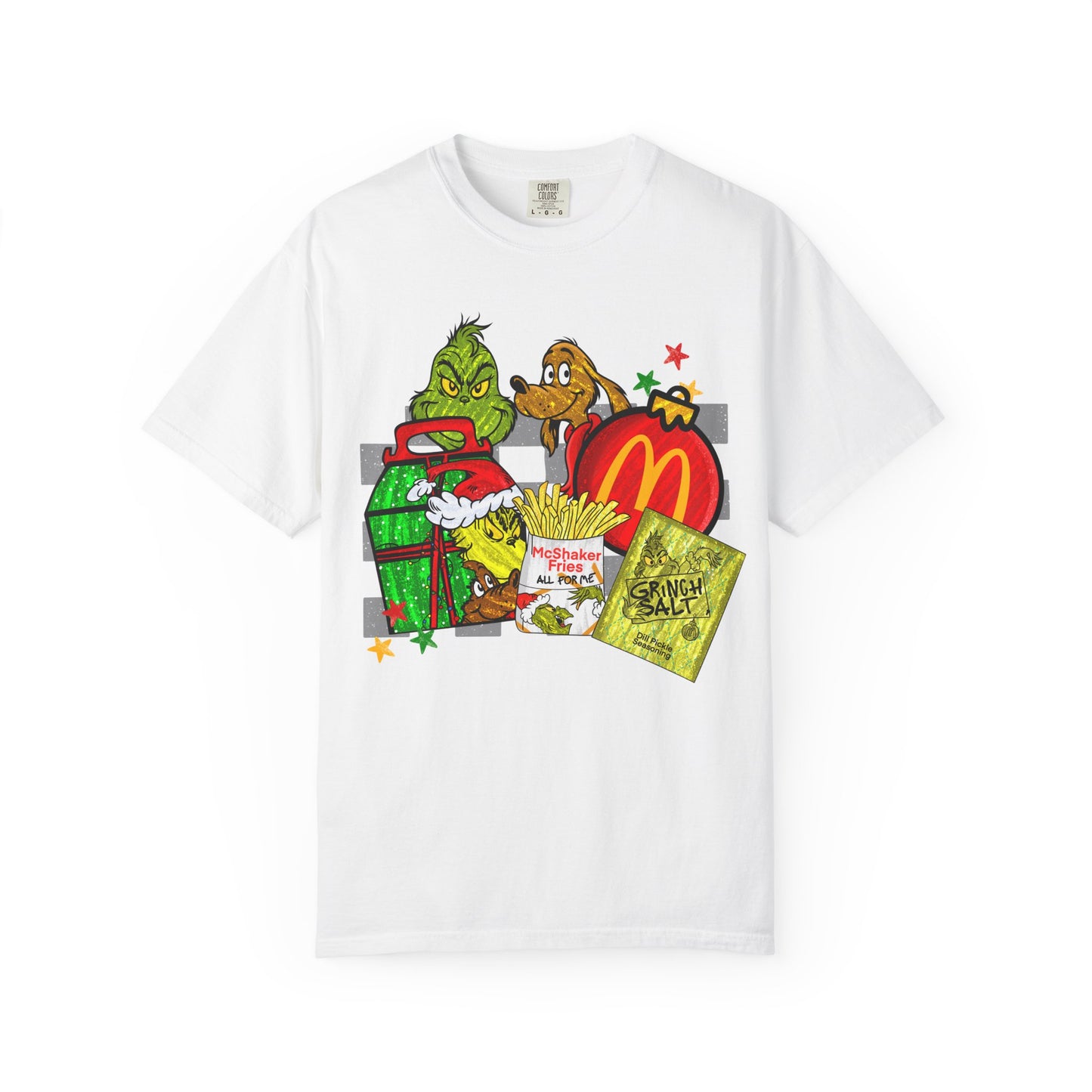 T-Shirt — Grinch Holiday Fast-Food Mashup Graphic Tee