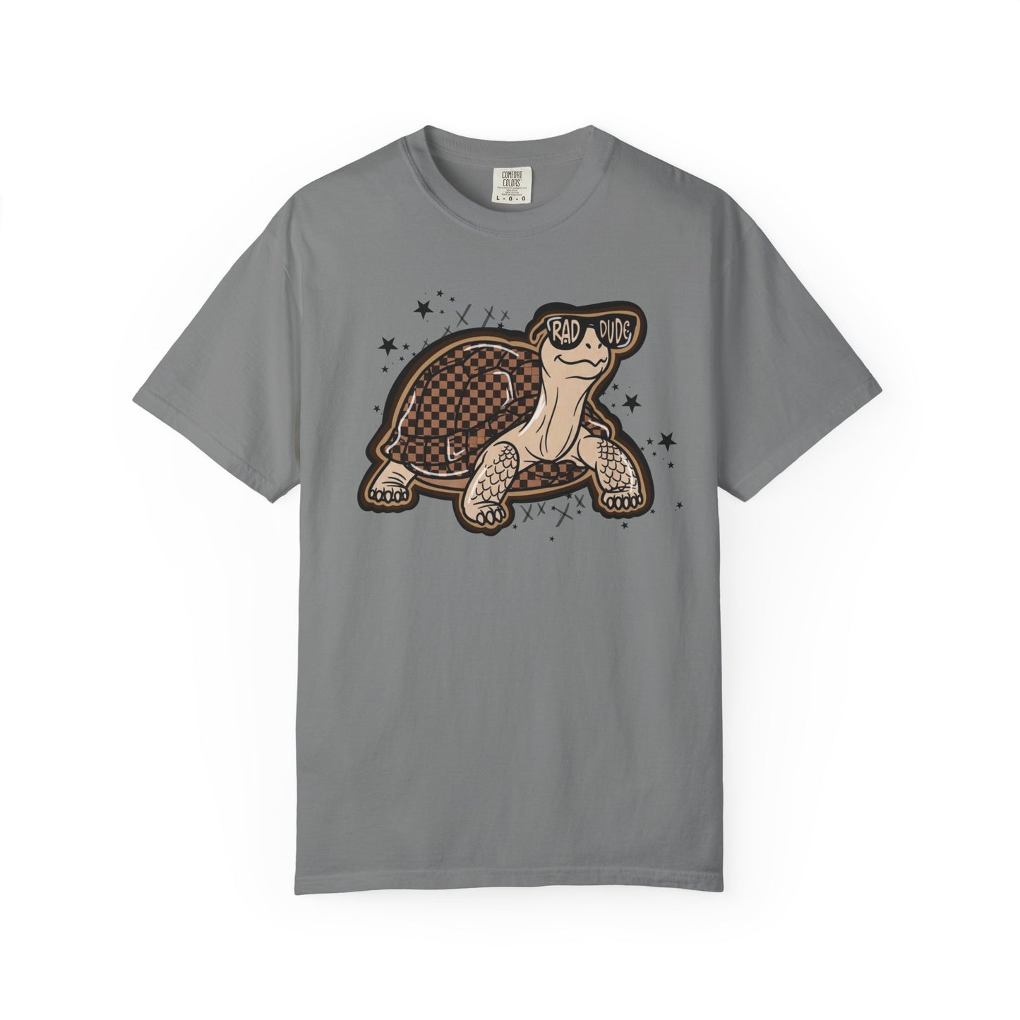 Turtle Graphic T-Shirt — Cute Smiling Turtle Illustration Tee