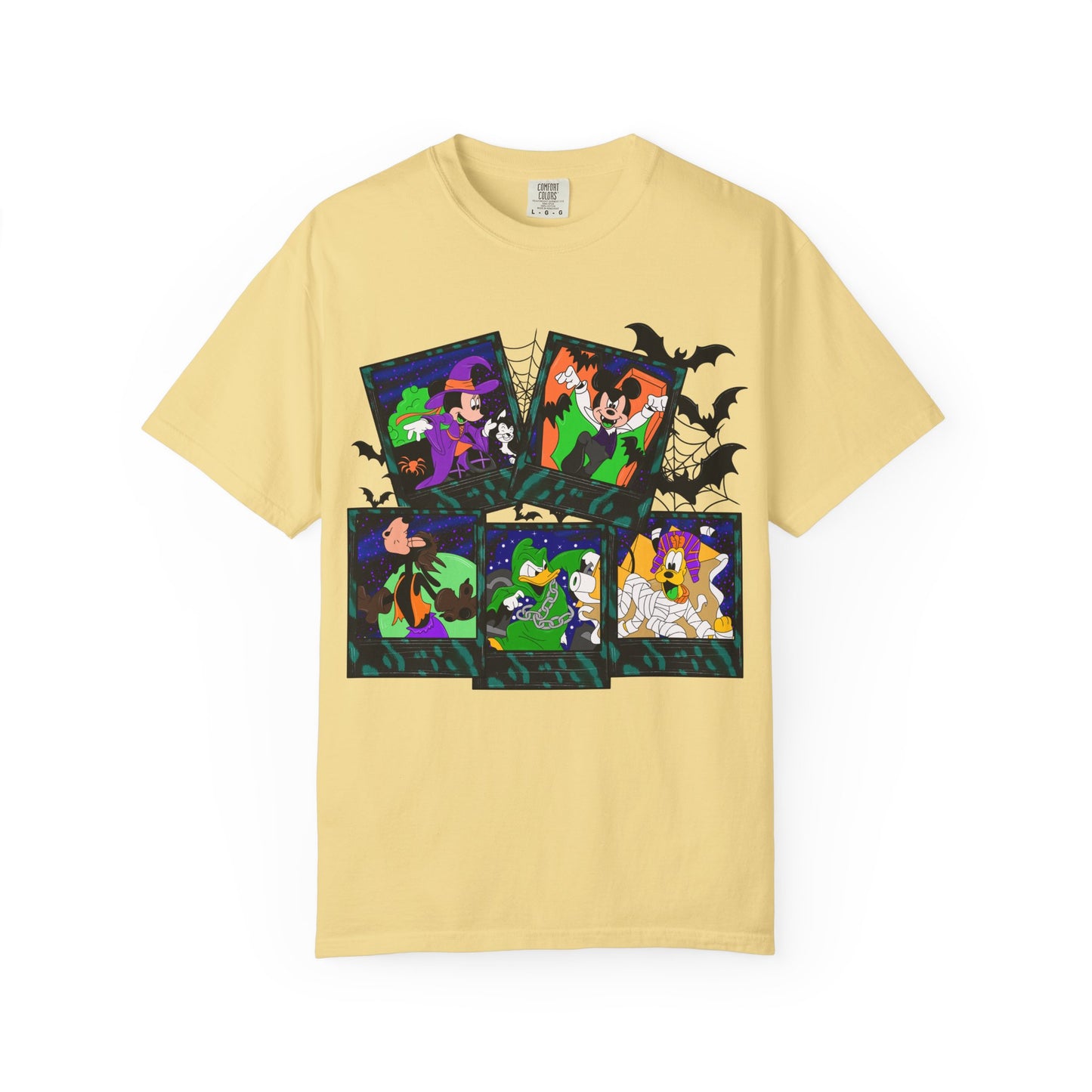 Halloween Cartoon Monsters T-Shirt — Cute Spooky Witch, Vampire & Ghost Tee