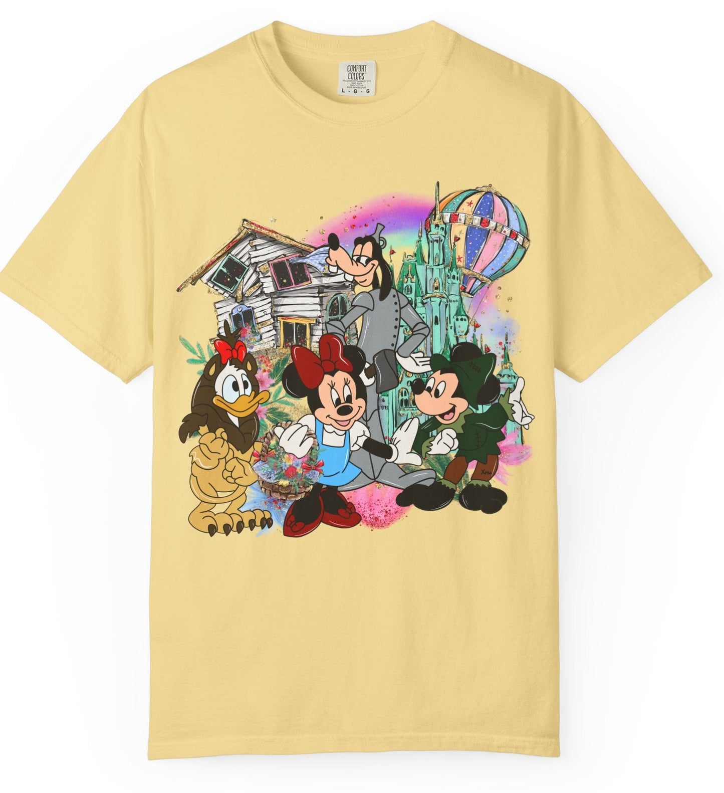 Disney Retro Gang Tee — Mickey & Minnie Vintage Park Art T-Shirt