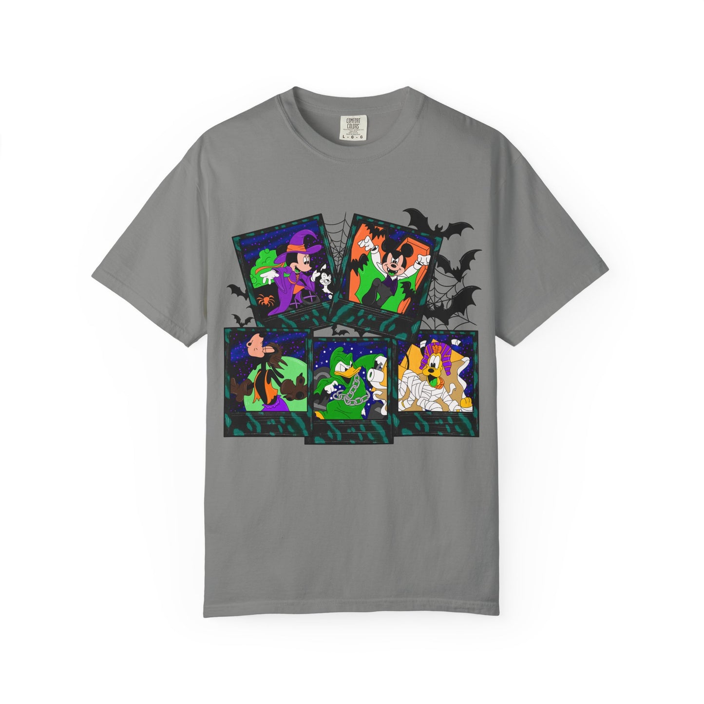Halloween Cartoon Monsters T-Shirt — Cute Spooky Witch, Vampire & Ghost Tee