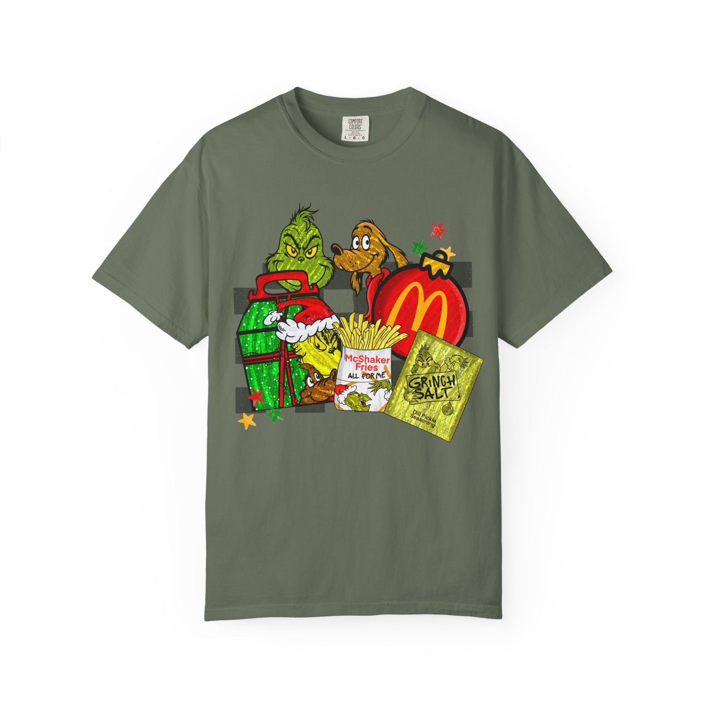 T-Shirt — Grinch Holiday Fast-Food Mashup Graphic Tee