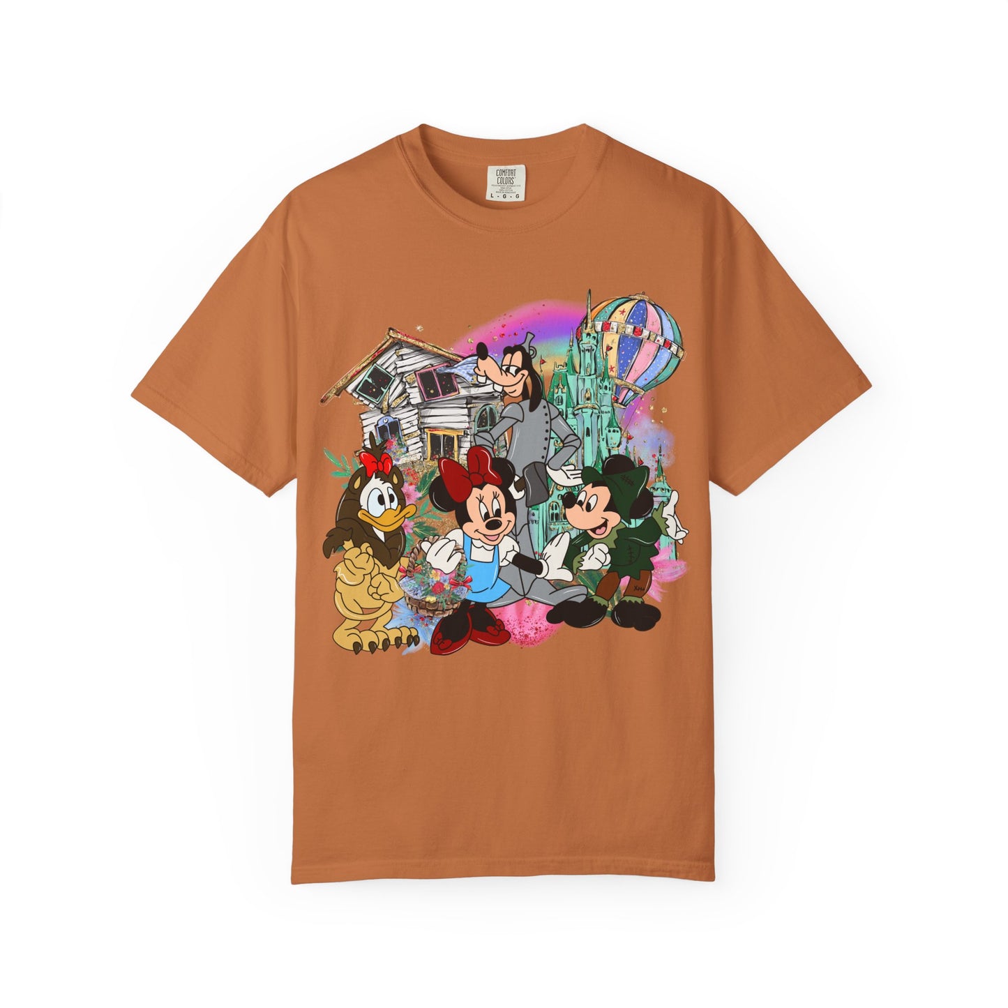 Disney Retro Gang Tee — Mickey & Minnie Vintage Park Art T-Shirt