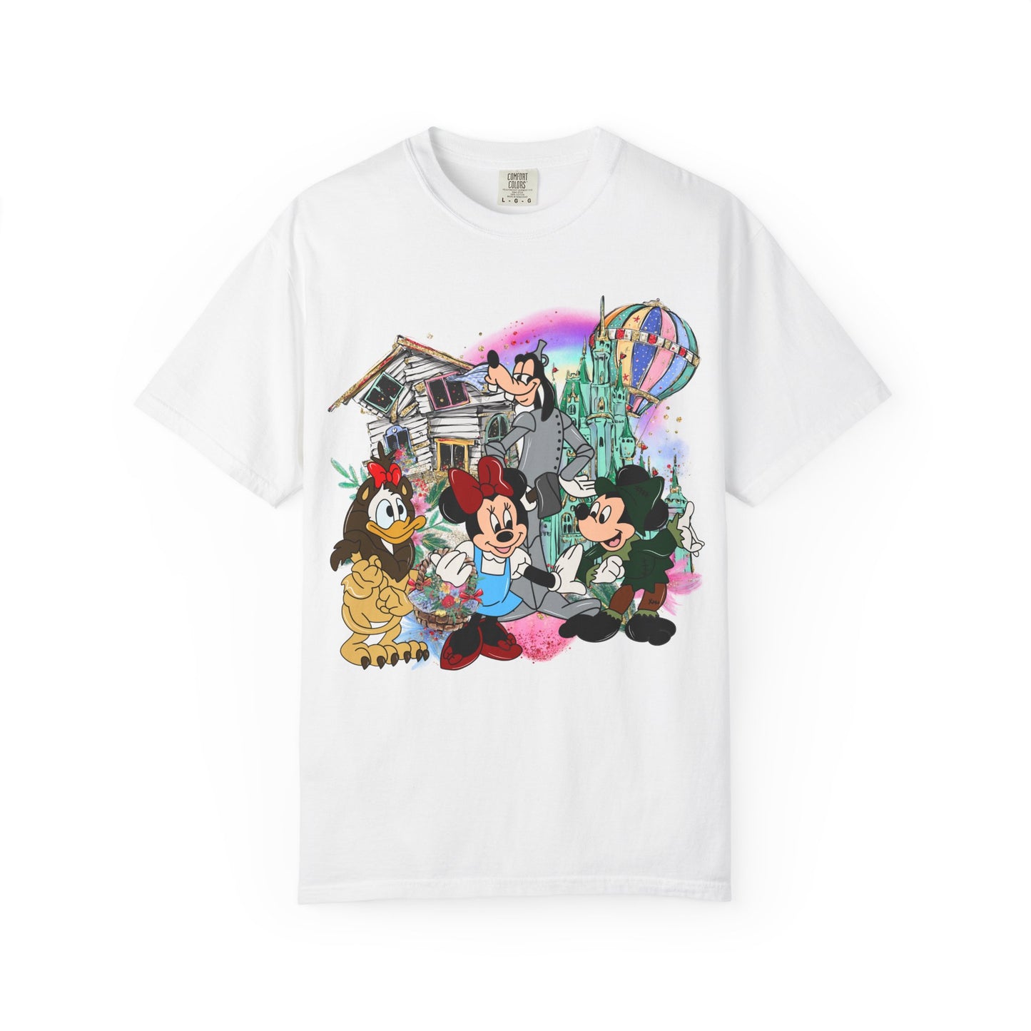 Disney Retro Gang Tee — Mickey & Minnie Vintage Park Art T-Shirt