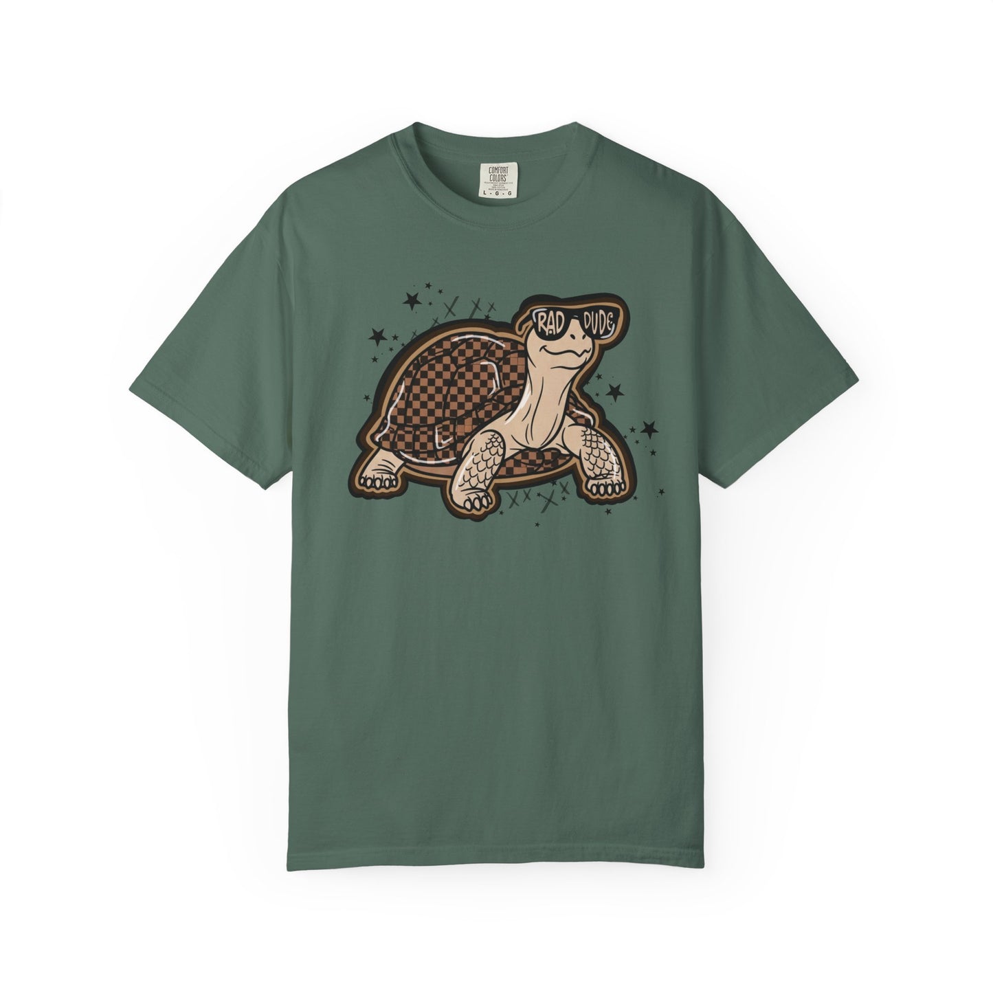 Turtle Graphic T-Shirt — Cute Smiling Turtle Illustration Tee