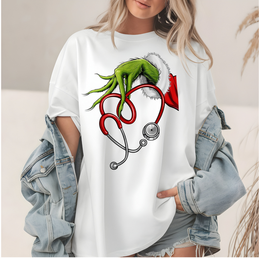 #2039 GREEN HAND  STETHOSCOPE