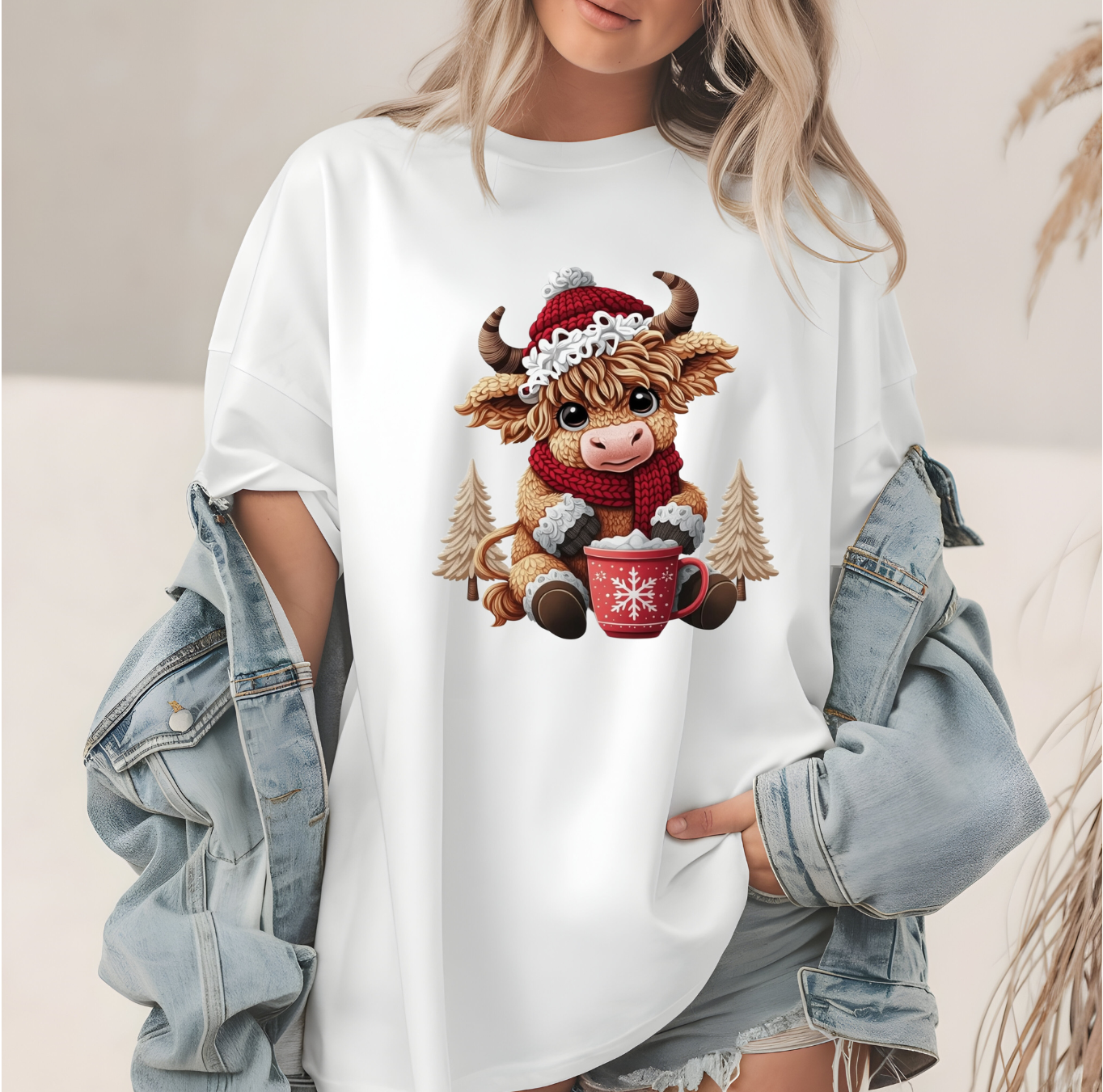 #2057 CHRISTMAS HIGHLAND COW