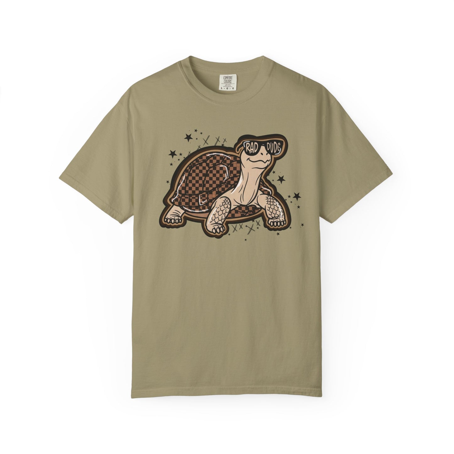 Turtle Graphic T-Shirt — Cute Smiling Turtle Illustration Tee
