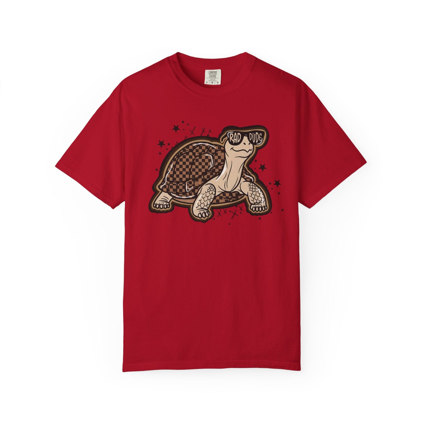 Turtle Graphic T-Shirt — Cute Smiling Turtle Illustration Tee