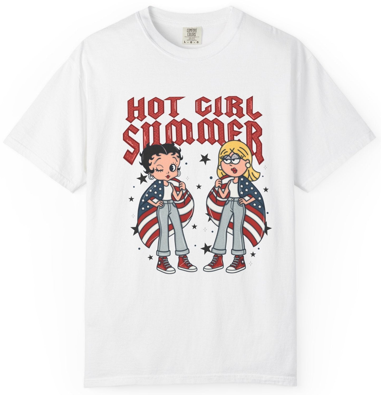Hot Girl Summer T-Shirt — Retro Betty & Veronica Americana Graphic Tee