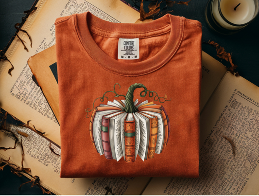 #890 Fall Book Pumpkin