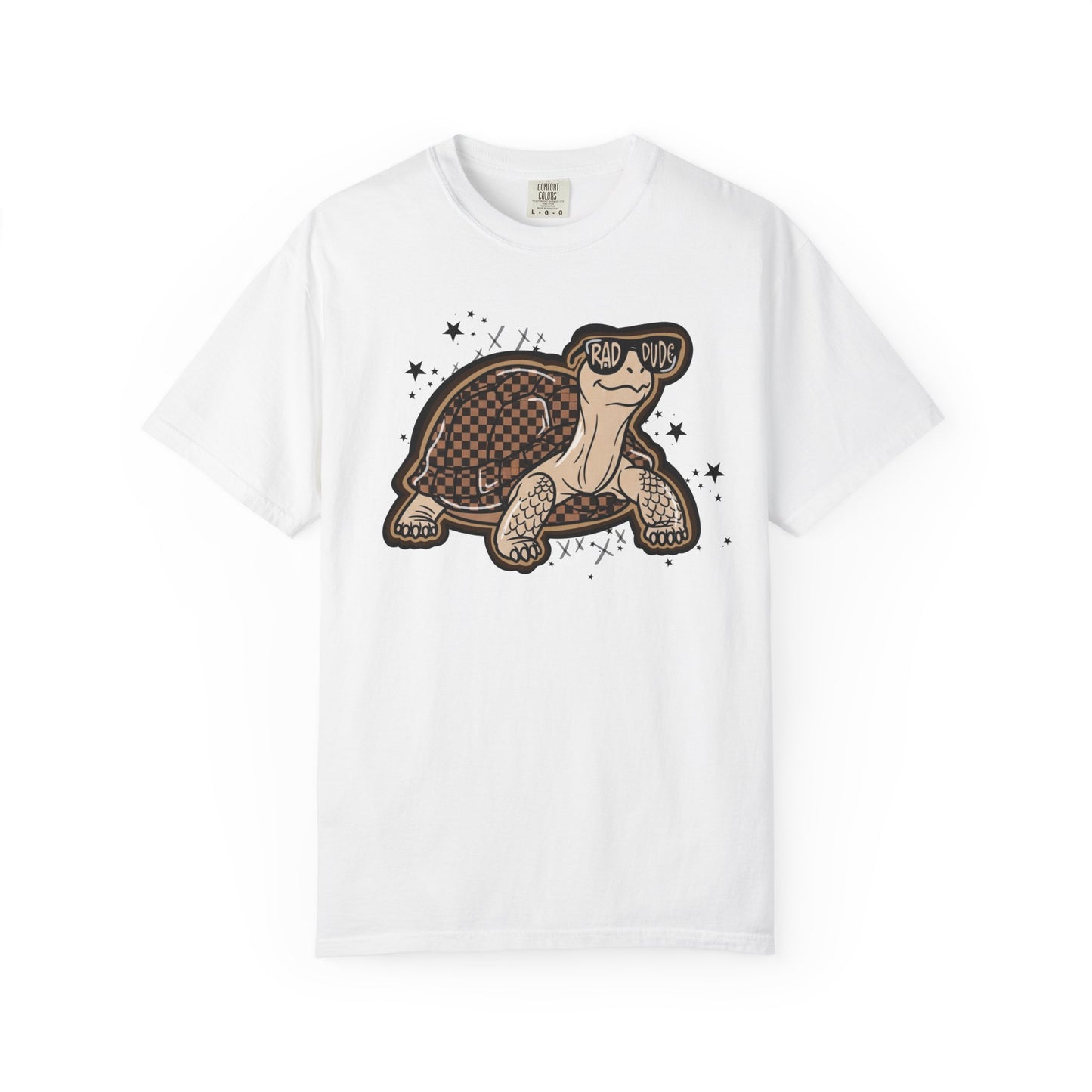 Turtle Graphic T-Shirt — Cute Smiling Turtle Illustration Tee
