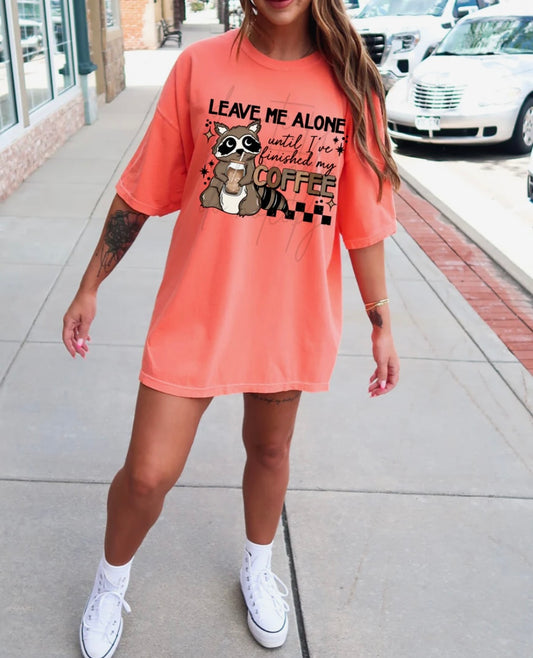 Leave me alone raccoon DTF Print #542