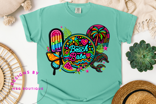 BEACH BABE POPSICLE DTF OR SUBLIMATION PRINT #491