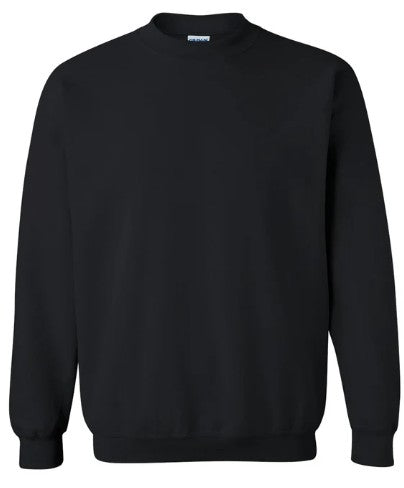 BLACK Gildan G180 Unisex Heavy Blend™ 50/50 Crewneck Sweatshirt