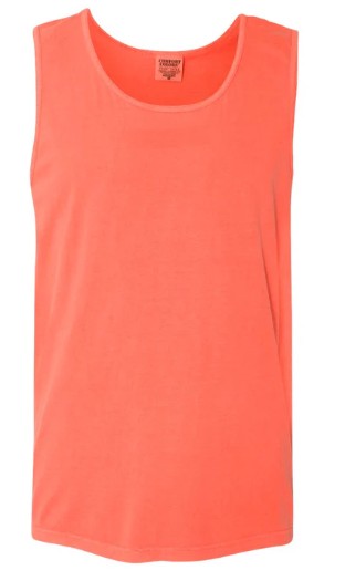 BRIGHT SALMON Comfort Colors - 9360 Garment-Dyed Heavyweight Tank Top