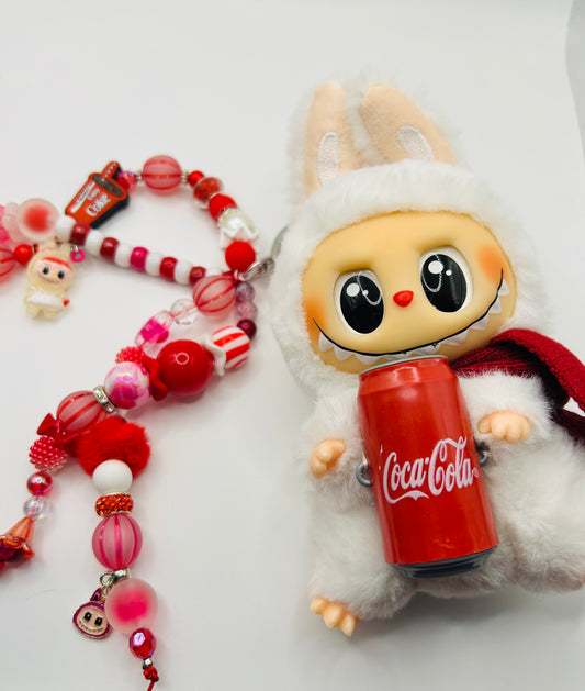 LABUBU COKE BAG CHARM/KEY CHAIN