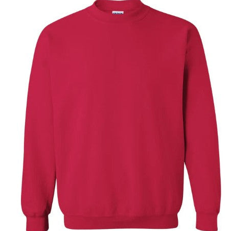 CHERRY RED Gildan G180 Unisex Heavy Blend™ 50/50 Crewneck Sweatshirt
