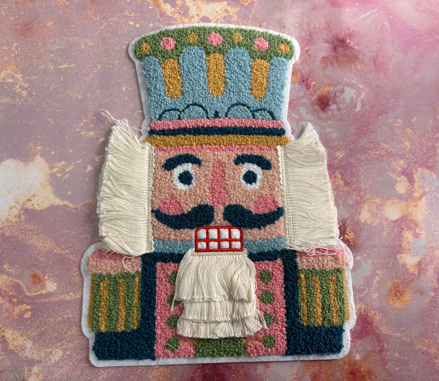 CHENILLE PATCHED CHRISTMAS NUTCRACKER