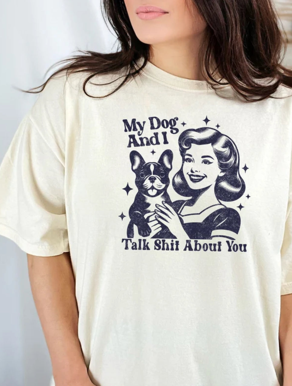 My dog and I Print #528 Available in Sublimation or Dtf Just Pick Your Shirt