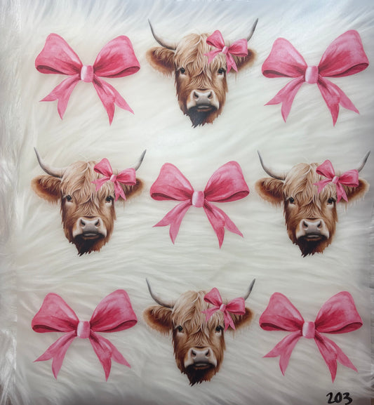 Cows and Bows Print #203